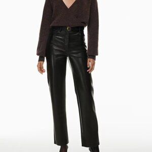 The Melina™ Pant High-waisted Vegan Leather Black